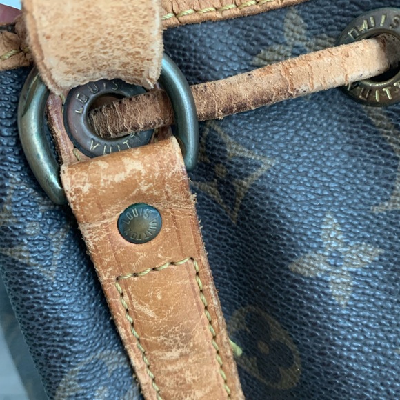 Authentic Louis Vuitton bag handbag shopper tote leather monogram brown tan LV - Picture 13 of 16